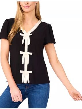 CeCe
Women's Bow Front Short Sleeve Top
